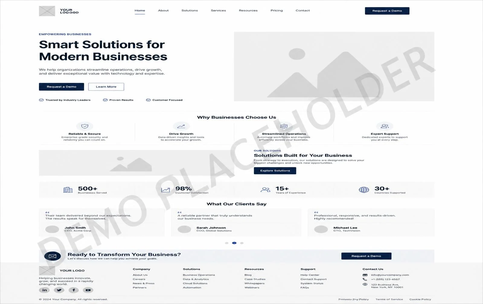 Business Website — project cover image